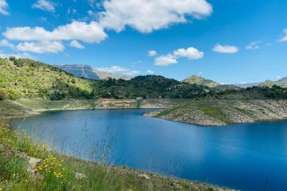 Estado actual del embalse de Siurana, a un 25% de su capacidad.