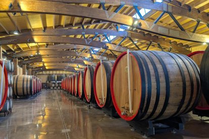 Imagen de la nueva «catedral del vino» de Yzaguirre.