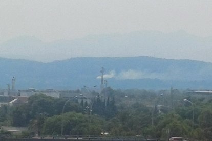 Imagen del incendio en el Perelló.