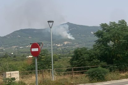 Imatge de l'incendi de Fontscaldes.