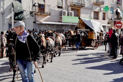 Imatges dels Tres Tombs celebrats a Valls el diumenge 15 de gener del 2017.