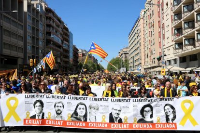 Primeres imatges de la manifestació d'avui a la capital catalana