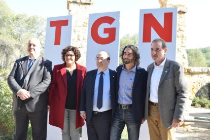 Miquel Iceta y Ramon Espadaler, en la presentación de la lista del PSC en Tarragona para el 21D