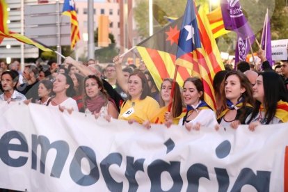 Manifestació pel referéndum a Tarragona