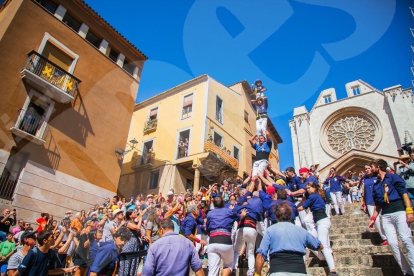 Diada castellera Mercè i pilars caminant (II)