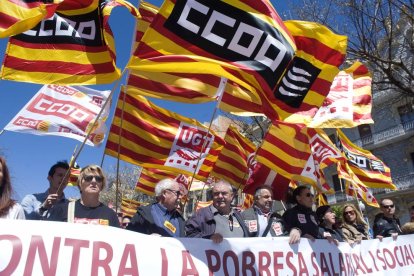 En la manifestació d'aquest matí hi han participat més de cinc-centes persones.