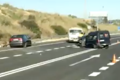 Captura del vídeo colgado en la red del accidente.