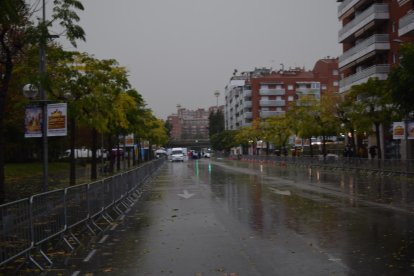 Aquest era l'estat que presentava el carrer Vidal i Barraquer