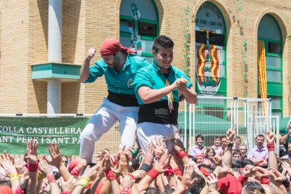 Els Castellers de Sant Pere i Sant Pau, sense aturador