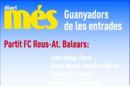 Consulta els guanyadors de les entrades pel CF Reus - At. Balears