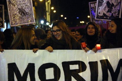 Imatge d'arxiu d'una manifestació de rebuig a la violència masclista.