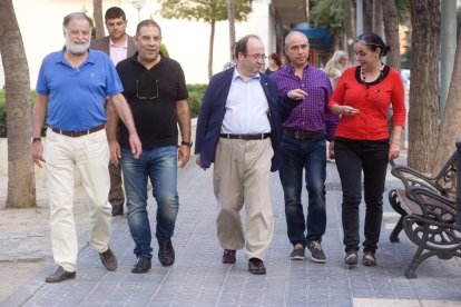 El candidato a las elecciones primarias, el martes por la tarde.