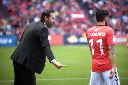 Cristian Lobato ha completat un gran final de temporada amb el Nàstic.