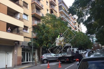 Les llums al carrer Mallorca.