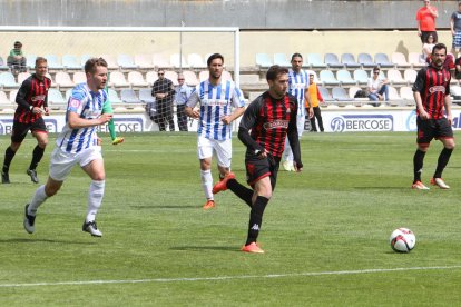 Alberto Benito, durant el partit de tornada de la temporada passada contra l'Atlètic Balears.