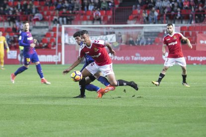 Maikel Mesa, durante la primera mitad.