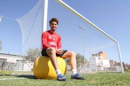 Guzzo, en uno de los anexos del Estadio, después de la sesión de preparación de ayer.