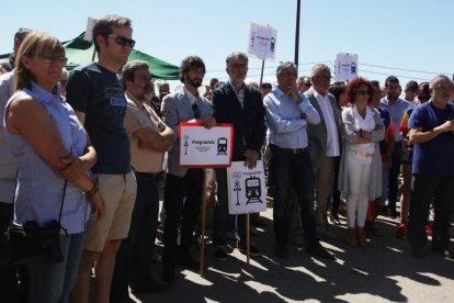 En Comú Podem, ERC, CDC i PSC també defensen un servei ferroviari digne a les Terres de l'Ebre