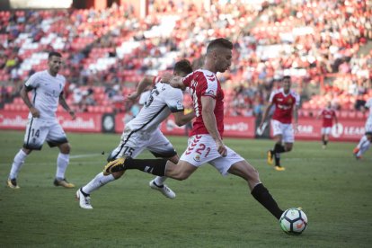 Omar Perdomo, durant el partit.