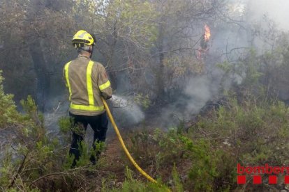 Imagen de archivo de una intervención dles bomberos en una zona de bosque.