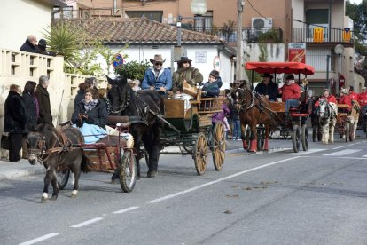 Un moment dels Tres Tombs d'una edició passada de la tradicional festa vallenca.