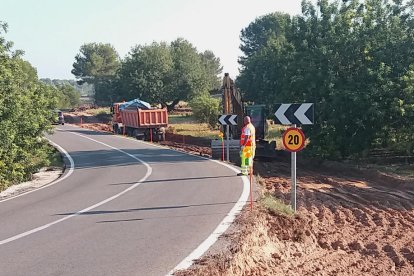 La Diputació ha iniciat les obres d'ordenació i millora de la seguretat de les carreteres T-210 i T-211.