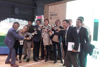 Complot, la primera IPA de Damm elaborada amb llúpol, s'ha presentat a la fira Alimentària 2018.