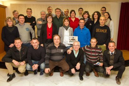 Alguns dels membres de l'equip 92 que van formar part d'aquell esdeveniment esportiu.