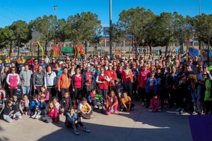 Imagen de los participantes a la caminata de la Pobla.