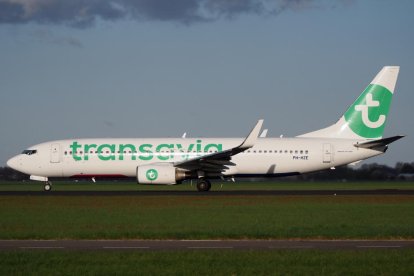 Imagen de archivo de un avión de la compañía Transavia.