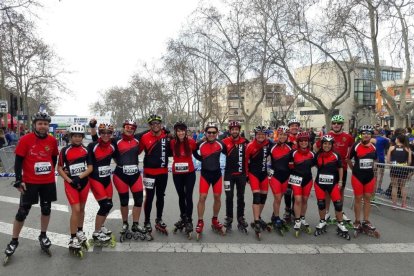 Els esportistes del Nàstic.