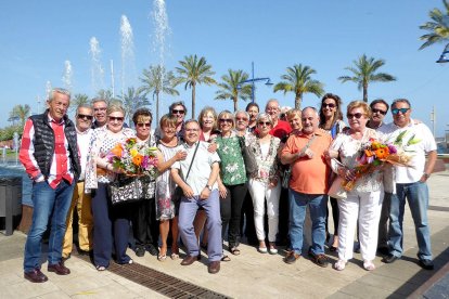 Alumnes de la classe de l'acadèmcia Cisneros que van participar a la trobada dels 50 anys.