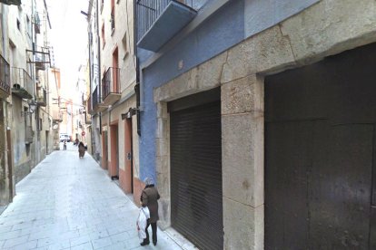 Una de las calles del barrio Antiguo de Valls.