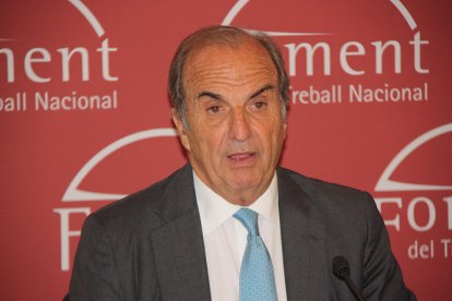 Imatge del president de Foment de Treball, Joaquim Gay de Montellà.