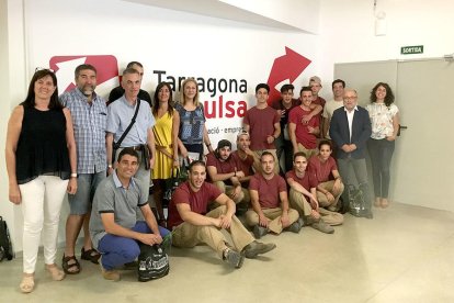 Encuentro de los alumnos con las entidades sociales a las cuales se destinarán los alimentos recogidos.