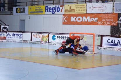 Raúl Marín, durant el partit.