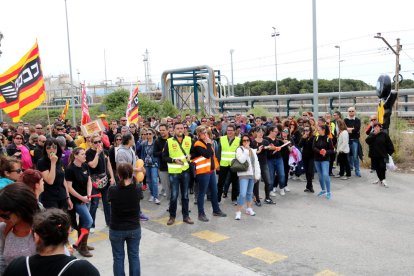 Imagen de archivo de la huelga de trabajadores de Bic Graphic en Tarragona del 2 de mayo.