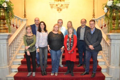 Els assistents a la presentació de la gala al Teatre Fortuny.