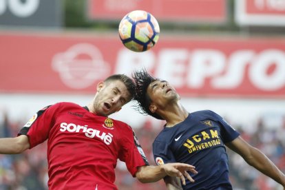 Gerard Valentín es uno de los futbolistas más decisivos del Nàstic, pero podría dejar el club este verano.