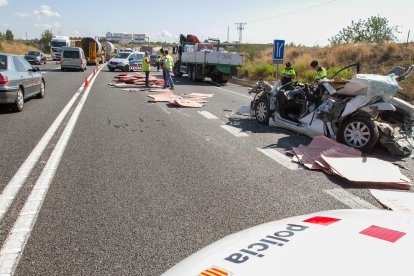 La carga de un segundo camión ha sido la causa de la muerte del conductor del vehículo.