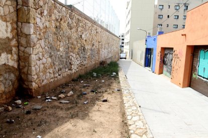 Imatge d'ahir al matí, aquesta estampa és la que presenta el carreró diàriament.