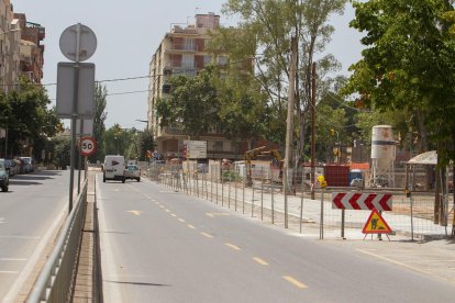 Una imatge de les obres que s'estan duent a terme aquestes setmanes a la zona.