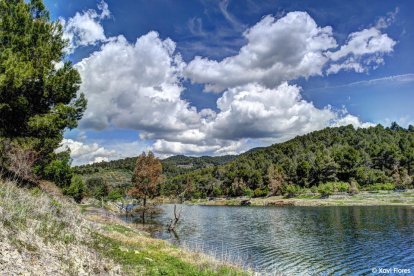 El pantà de Riudecanyes.