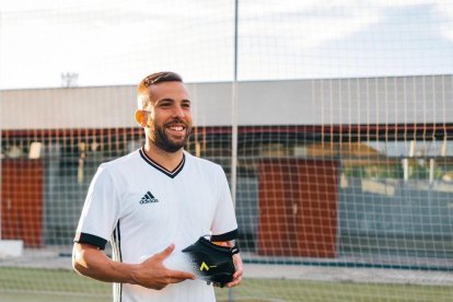 El jugador del FC Barcelona, Jordi Alba.