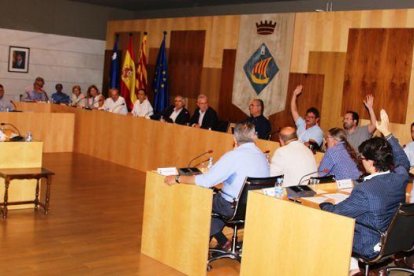 La votación en el pleno.