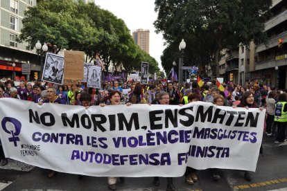 A lo largo de toda la manifestación se han podido leer consignas denunciando la violencia machista.