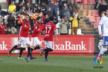 José Carlos, celebrando el gol.