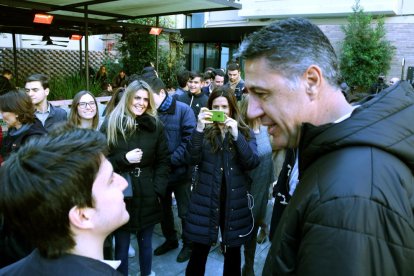 Albiol, durante el acto con Nuevas Generaciones.