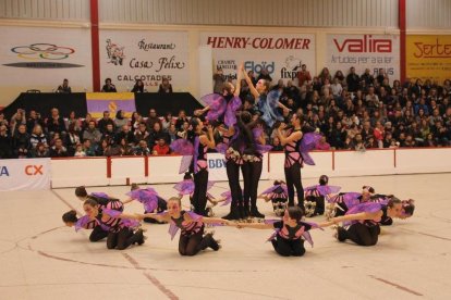 Un momento de la actuación del Reus Deportiu del pasado 2016.