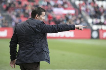 Juan Merino, en el Nou Estadi.